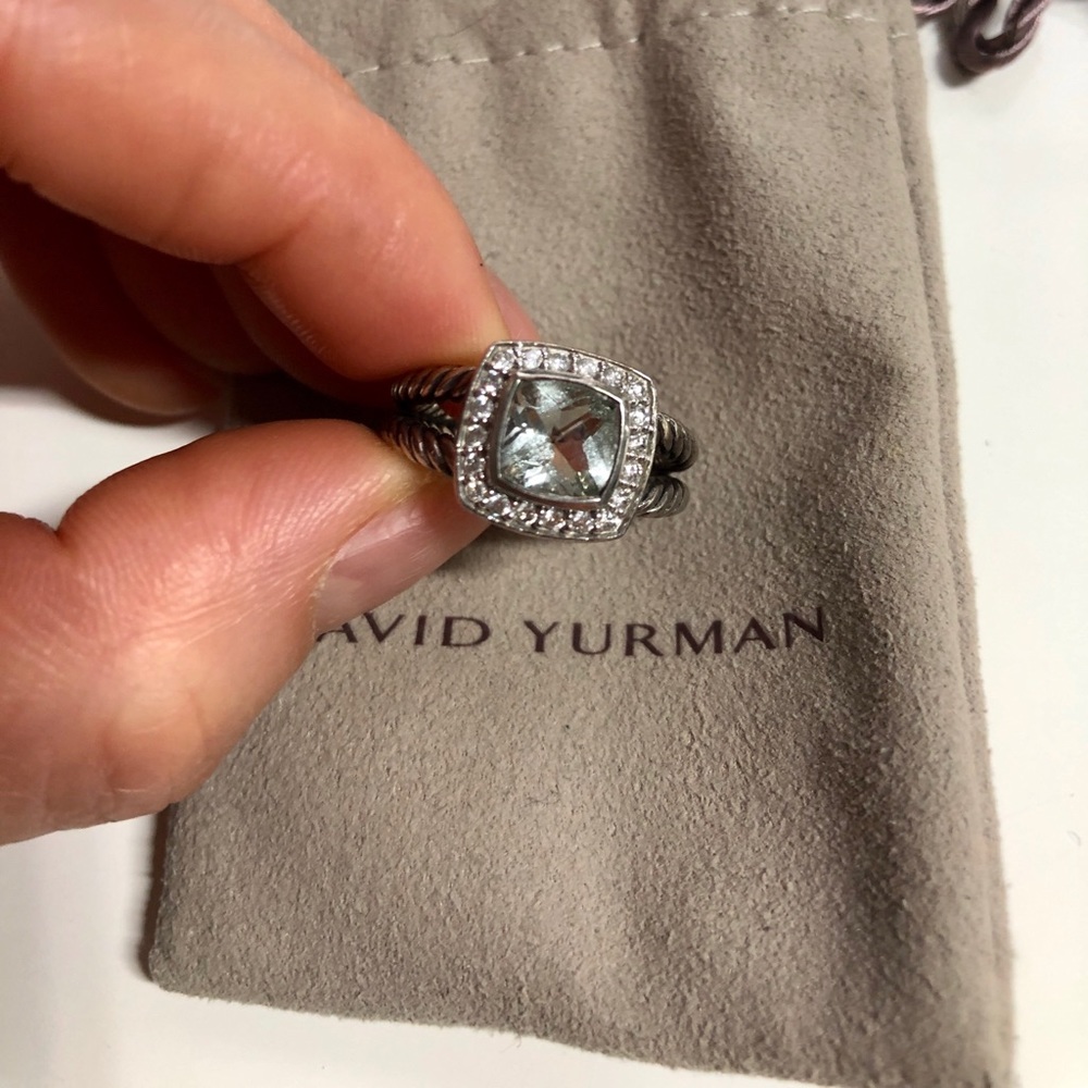 David Yurman Petite Albion Ring in Prasiolite
